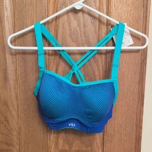 VSX Dual-Tone Blue Sports Bra